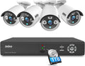1080P 8CH Wired Home Security Camera System HD DVR Recorder - Remote