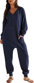 ANRABESS Jumpsuits for Women 2025 Fall Long Sleeve Casual Loose