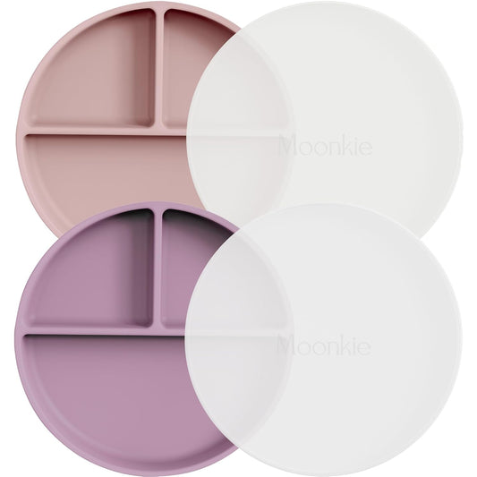 Silicone Toddler Plates Set | BPA-Free Divided Design