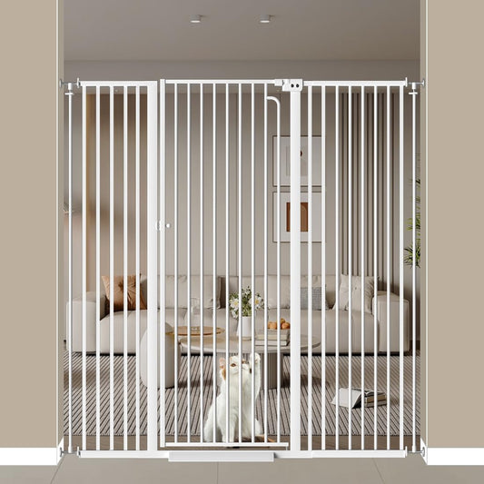 57 Inch Extra Tall Pet Gate for Doorway, Ideal for Cats and Dogs