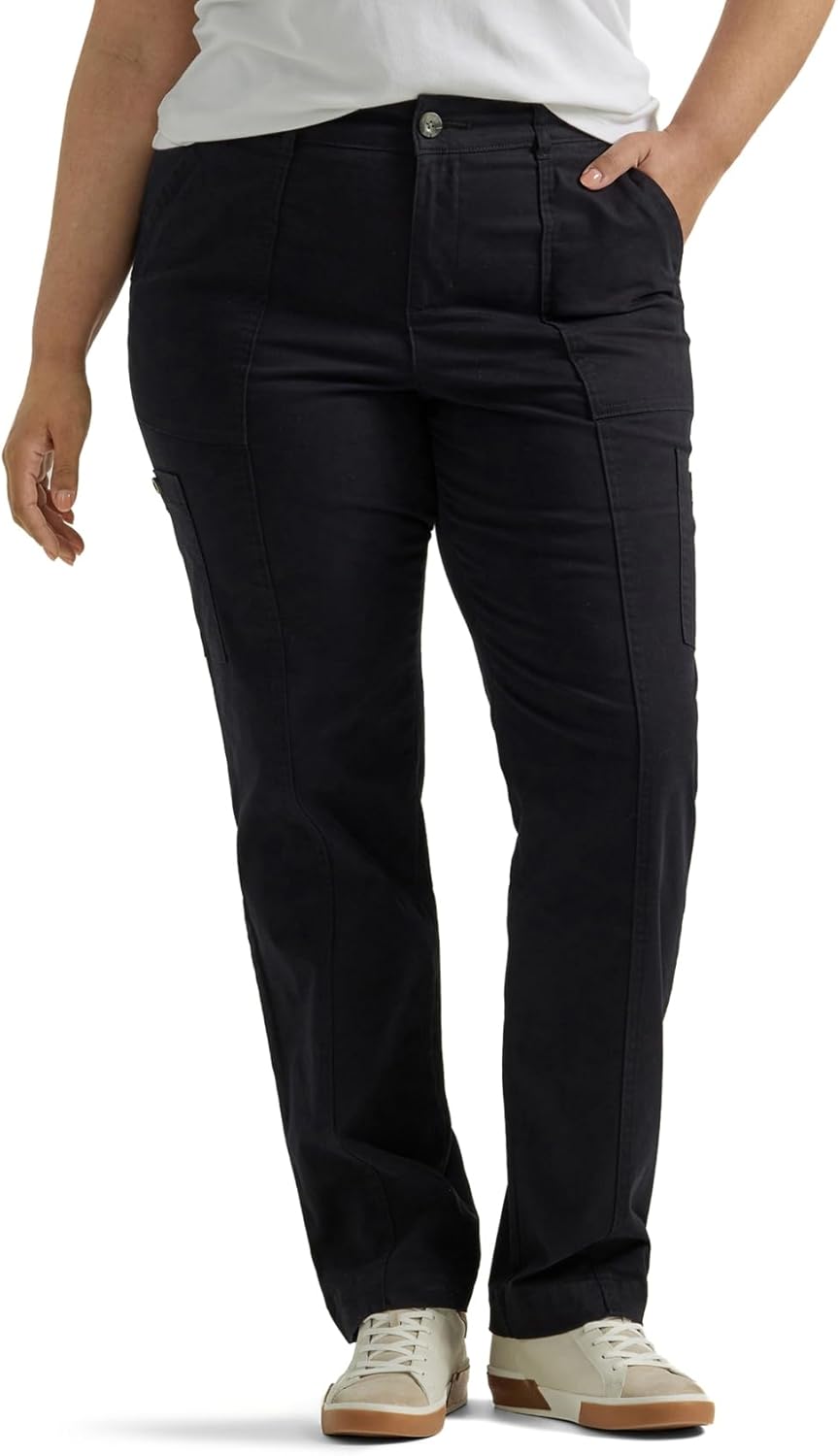 Lee Womens Plus Size Ultra Lux Comfort Flex-to-Go Utility Pant