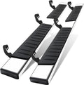 COMNOVA 6 in Stainless Steel Running Boards for Chevy Silverado Double