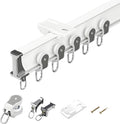 Flexible Ceiling Mount Curtain Track - Heavy Duty Aluminum - White