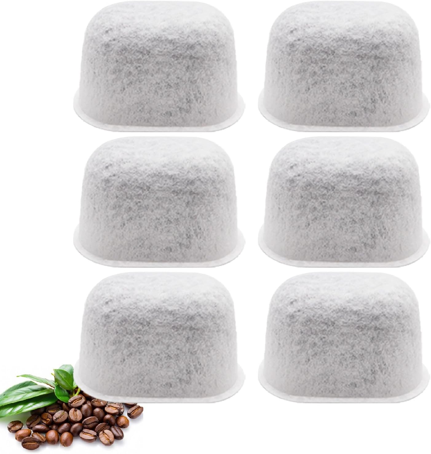6-Pack Charcoal Coffee Filters for Breville Espresso Machines