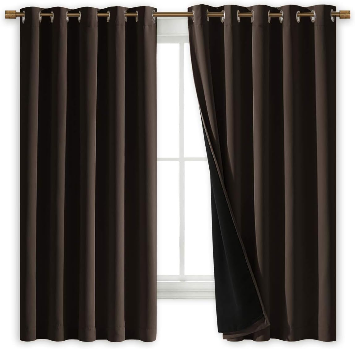 NICETOWN Complete Blackout Curtains for Kids Room, 70in x 63in