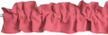 Poplin Sleeve Topper Window Valance - Soft Coral Ruffle Accent