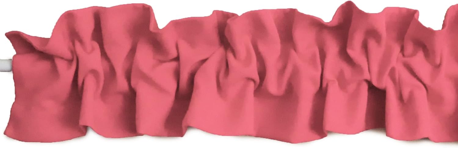 Solid Poplin Sleeve Topper Window Valance for Home Decor
