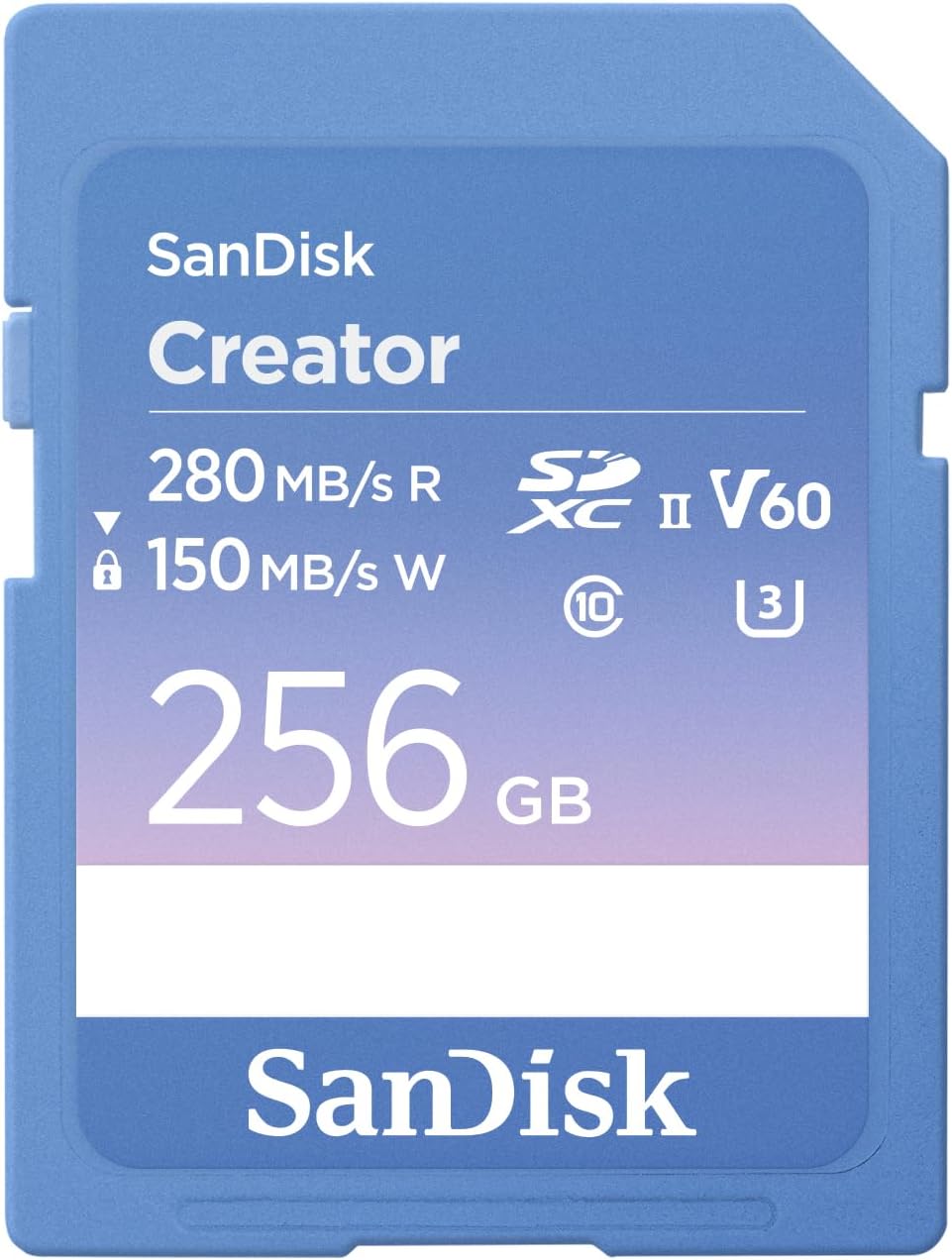 SanDisk 256GB Creator SD UHS-II Card for DSLR and Mirrorless Cameras