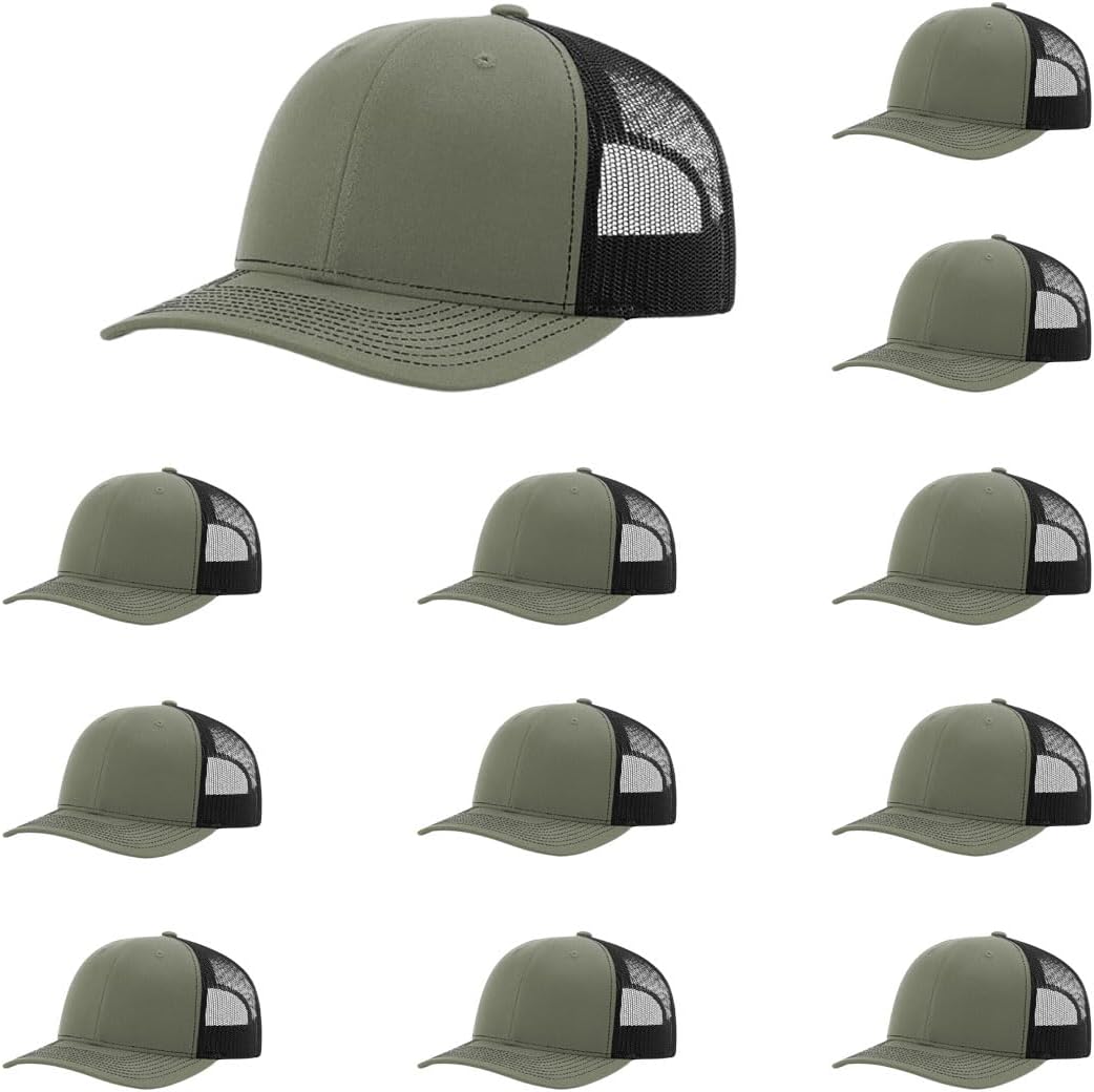 Richardson 112 Classic Six-Panel Adjustable Snapback Trucker Cap