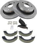 TRQ Rear Brake Pad & Rotor Kit for 2003-2004 Dodge Ram 1500 - Reliable