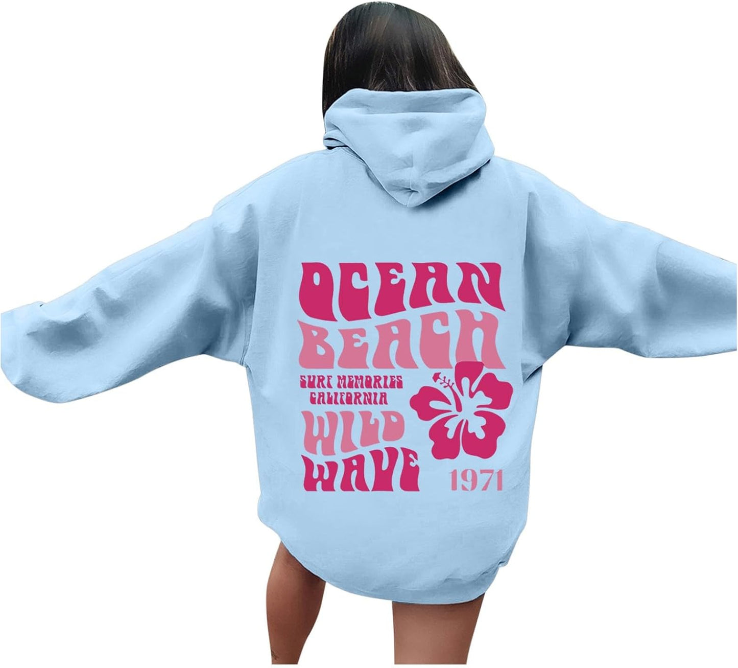 Cozy Pink Y2K Hoodie for Women - Oversized & Stylish!