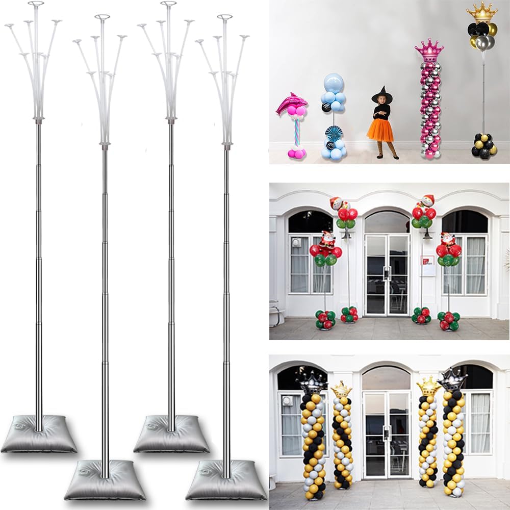 Decojoy 4 Set Balloon Stand Kit for Stunning Events