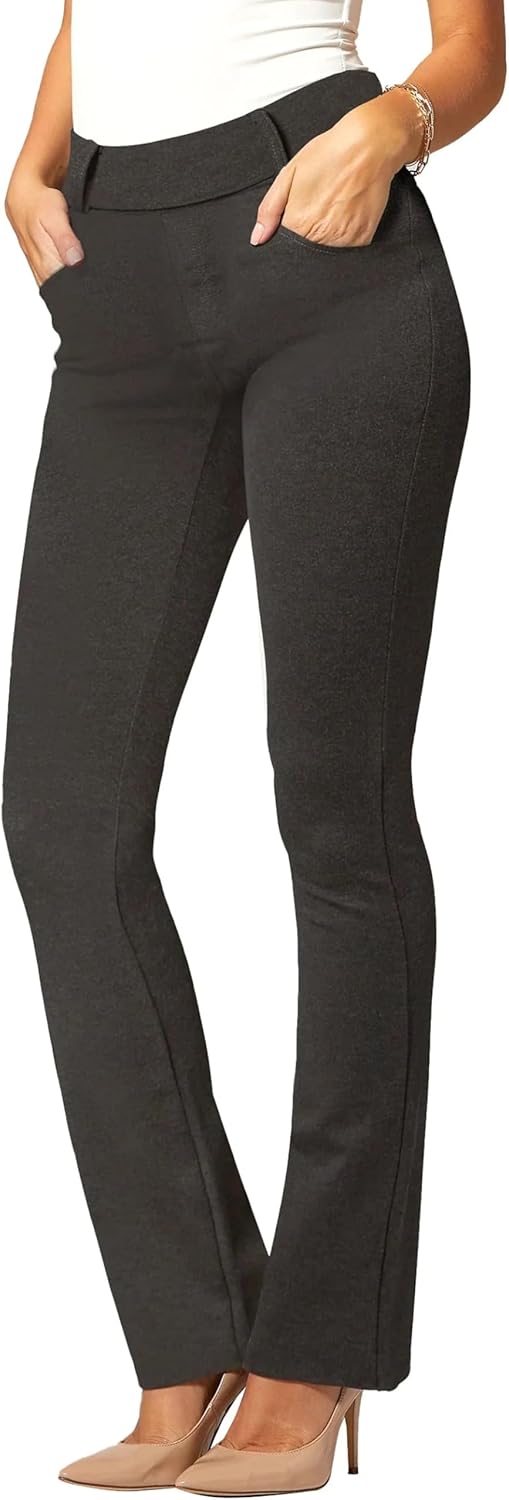 Stretch Slacks for Women - Tummy Control Bootcut Pants