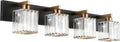 Crystal Bathroom Vanity Light 4-Light Modern Vanity Lighting - Bright