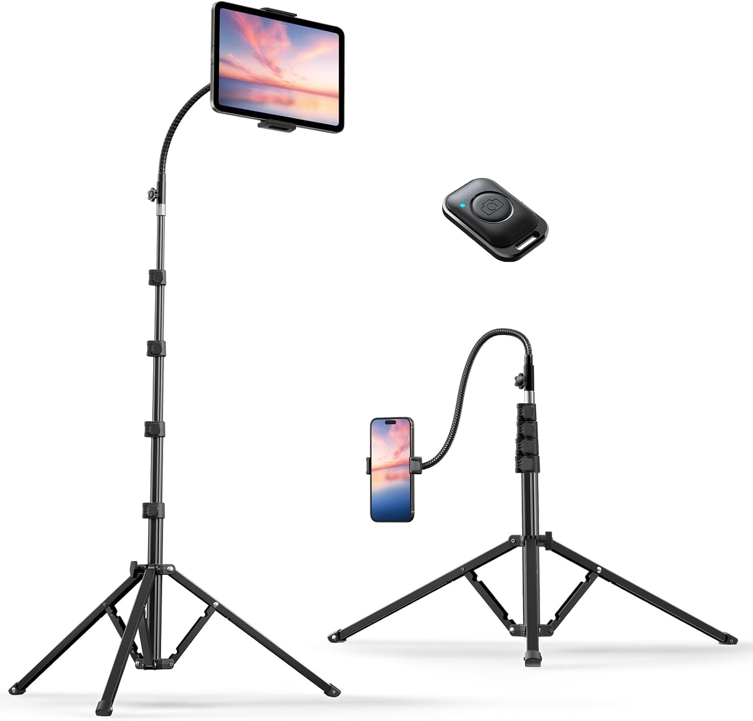 Weilisi Heavy Duty Tablet Tripod Stand for iPad and Phones