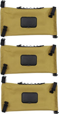 Canvas Travel Wipe Dispenser Brown, 3PCS - Hangable Reusable Case