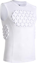 Adults Baseball Chest Rib Protector Padded Compression Shirt - Secure