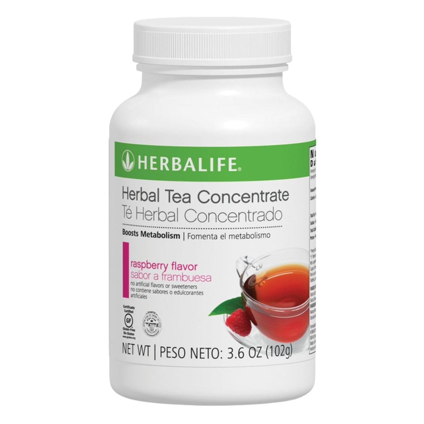Herbalife Herbal Tea Concentrate: Raspberry Flavor for Energy