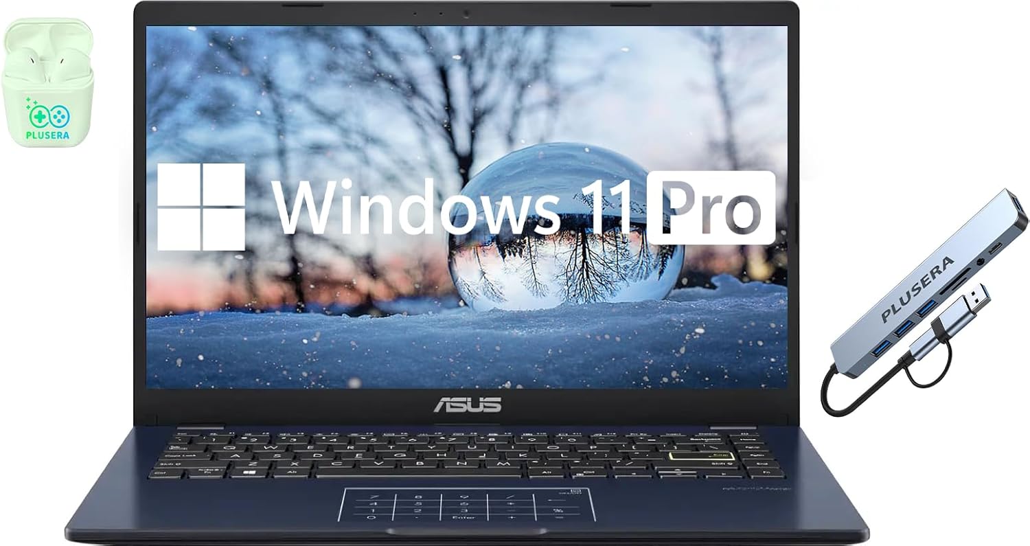 ASUS 14 FHD Laptop with Intel Pentium and Microsoft Office Suite
