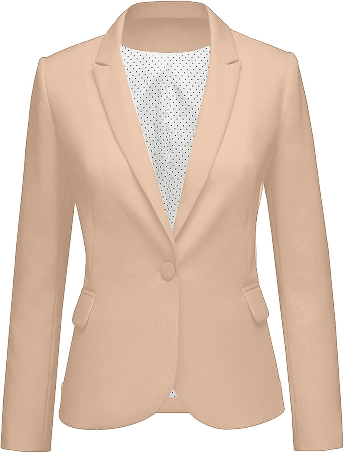 Stylish Notched Lapel Blazer Jacket for Women Office Wear