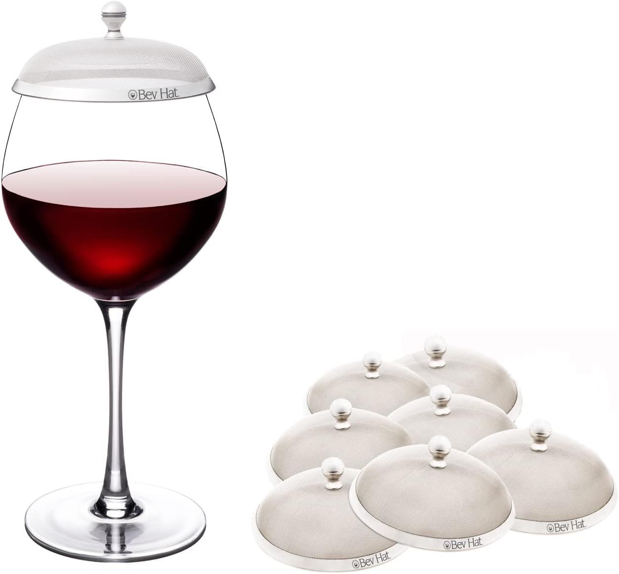 BevHat Stainless Steel Drink Covers - Bug-Proof Beverage Protection