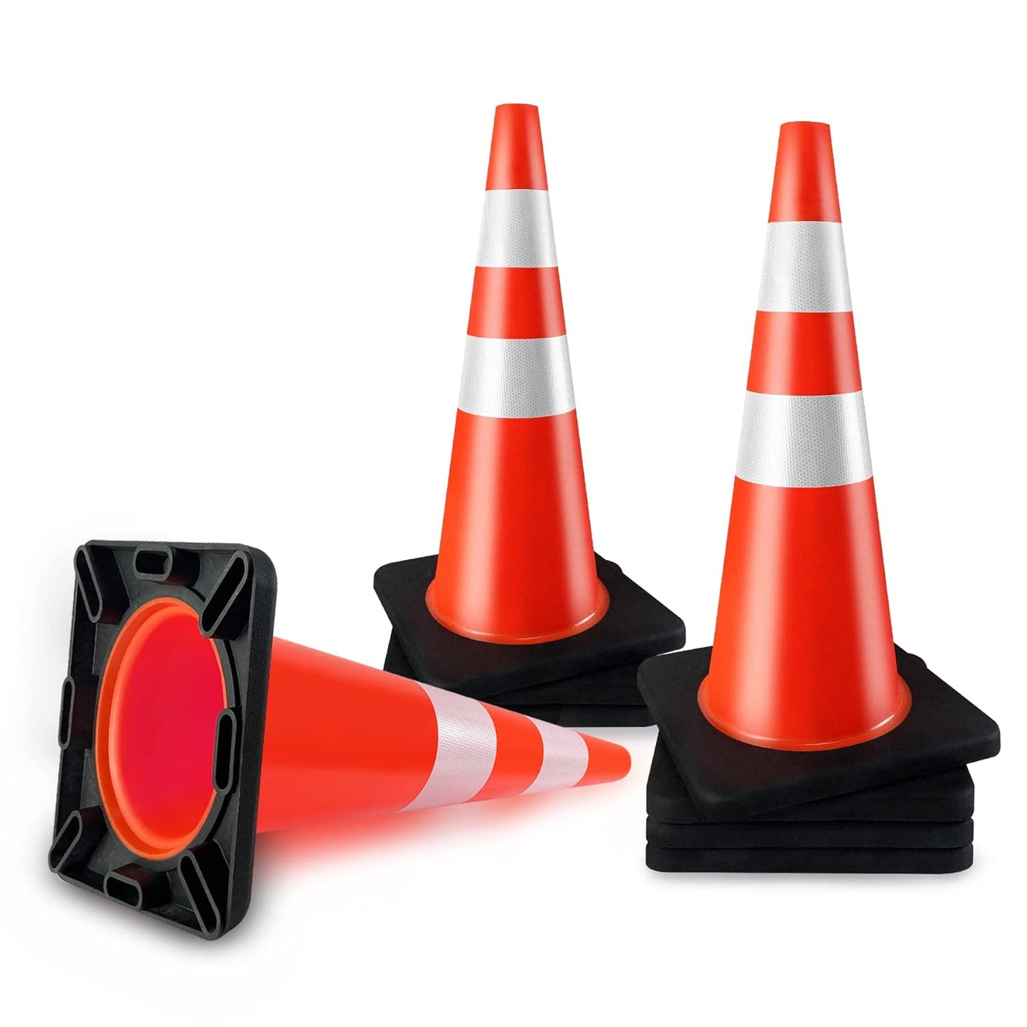 Traffic Cones 28 inch Heavy Duty Safety Cones for Control