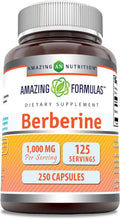Berberine 1000mg Supplement - Non-GMO, Gluten Free Capsules