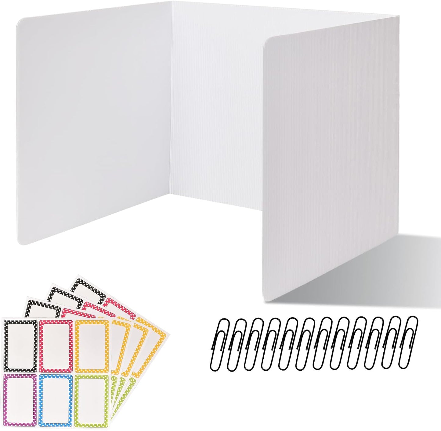12 Pack Desk Dividers for Students - Privacy Screens for Tests