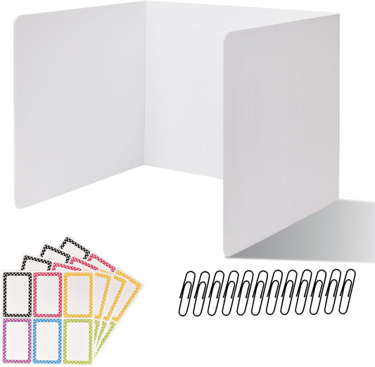 12 Pack Desk Dividers for Students - Privacy Screens for Tests