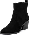 Women's Ankle Boots Low Chunky Heeled Booties - Comfortable Casual you