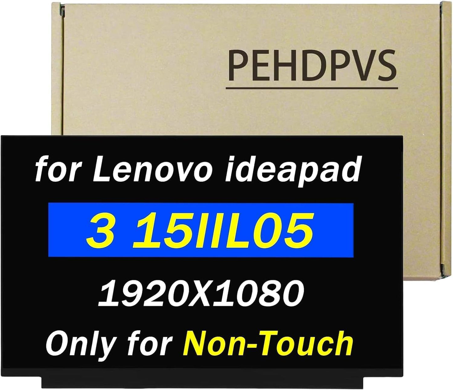Replacement LCD Screen for Lenovo Ideapad 3 Non-Touch 15.6 in