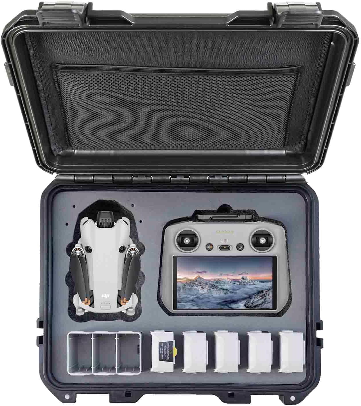 Drone Case for DJI Mini 3 or 4 Pro - Waterproof and Shockproof