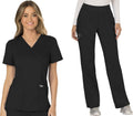 Cherokee Scrub Set For Women Modern Classic Fit Mock Wrap (Style 39VR)