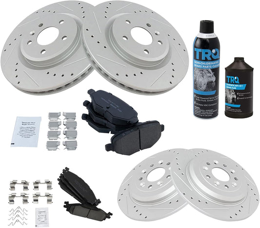 TRQ Brake Pad & Rotor Kit for 2011-2019 Ford Explorer & More