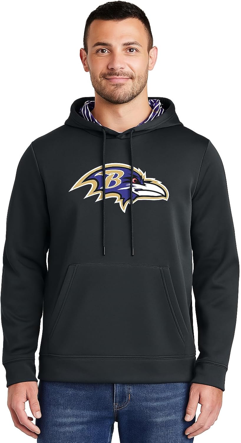 Zubaz NFL Hoodie with Colorful Hood Designs for True Fans