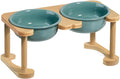 Elevated Ceramic Dog Bowls Raised Feeding Station - Better Posture