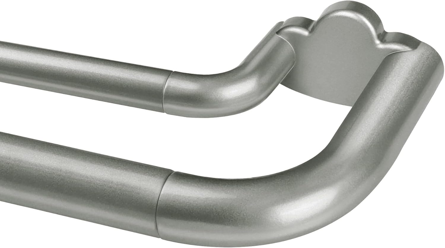 Double Curtain Rods for Windows 32 to 115 Inches - HOTOZON