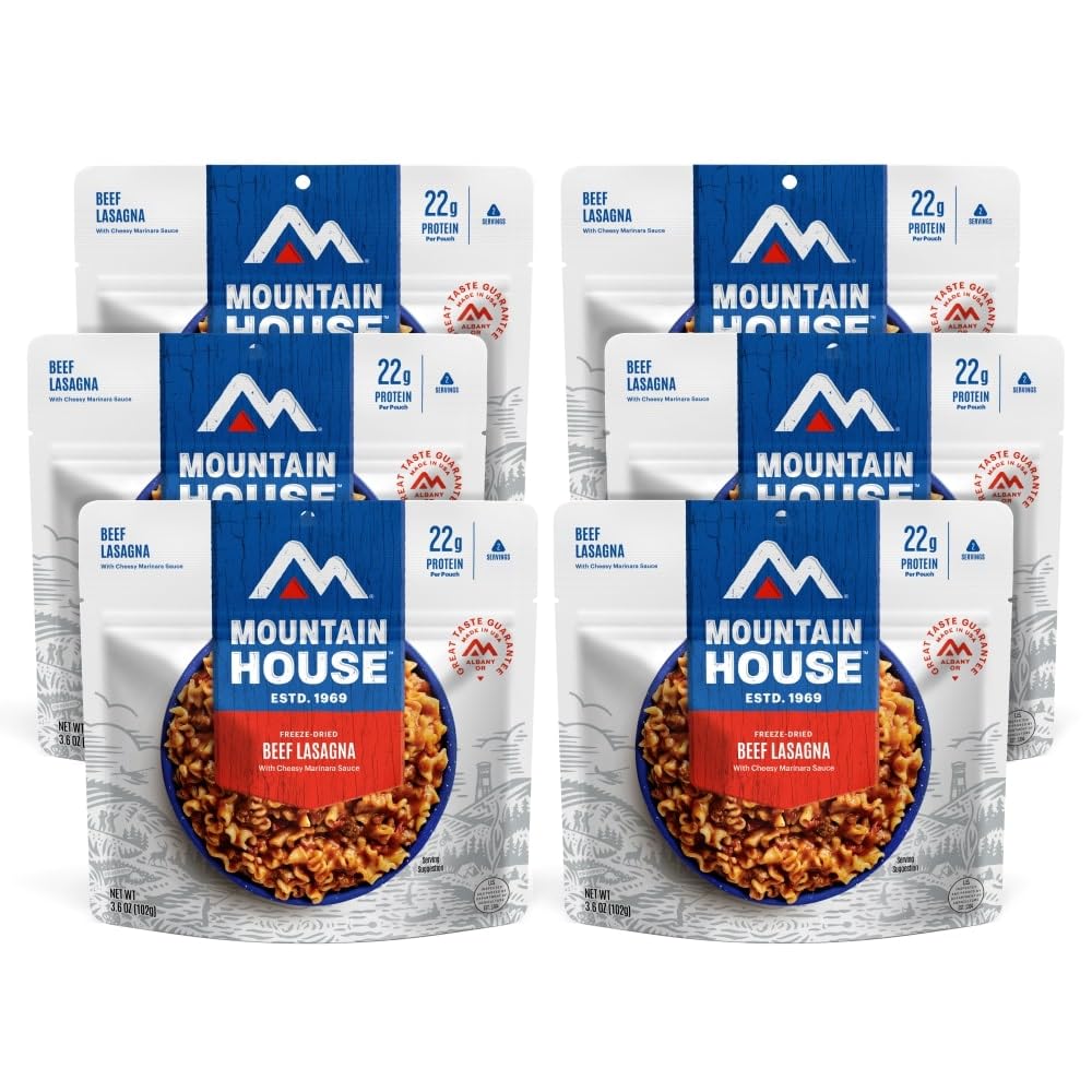 Mountain House Beef Lasagna Freeze-Dried Food for Camping