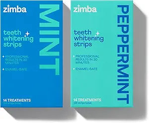 Zimba Teeth Whitening Strips for Sensitive Teeth - 28 Strips