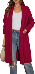 Long Sleeve Lapel Open Front Cardigan Sweaters for Women - Cozy