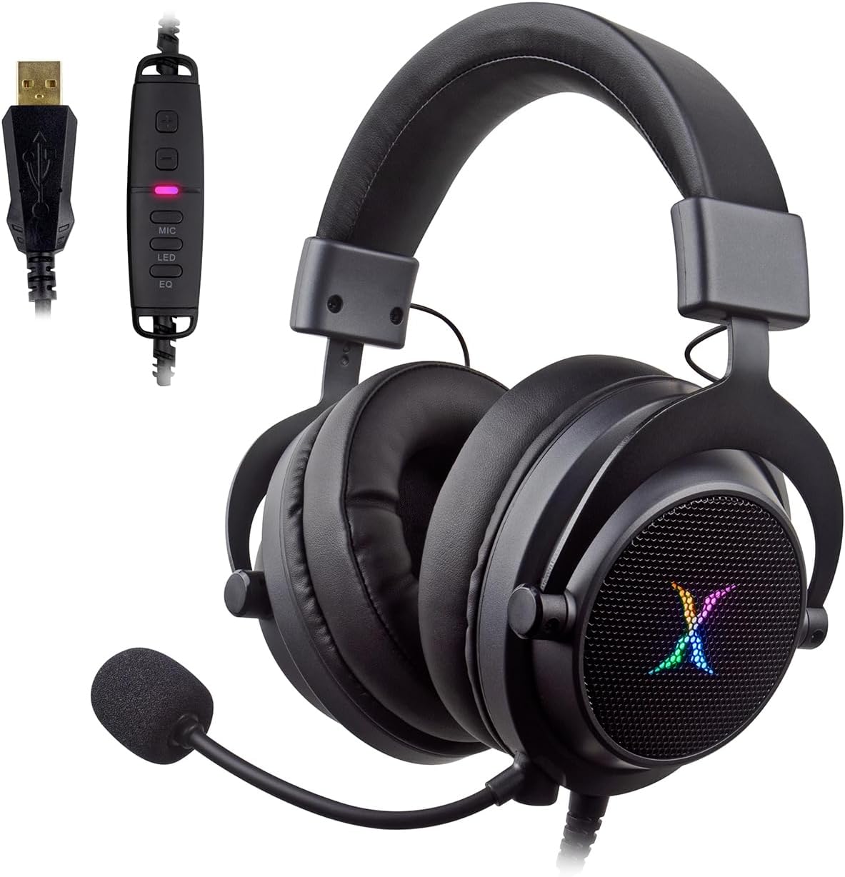 HAU-37 USB Gaming Headset with 7.1 Surround Sound Experience