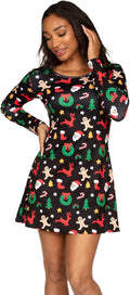 Tipsy Elves Women's Classic Christmas Dress - Cute Comfortable Holiday