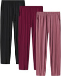 Womens Modal Pajama Pants with Pockets - Soft Lightweight Lounge