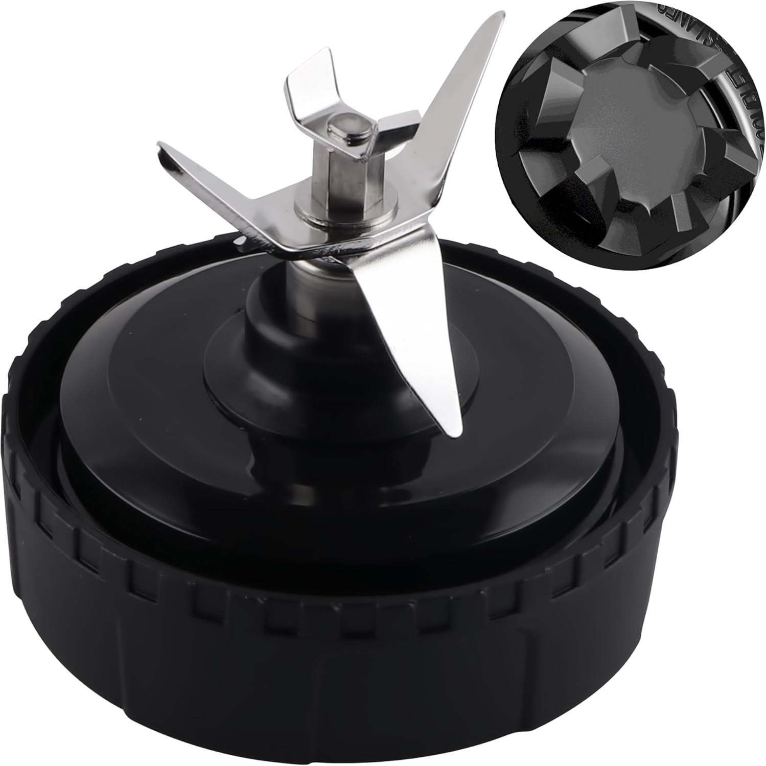 6 Fins Ninja Blender Blade, Fits 16oz Cups, MEET JUICE