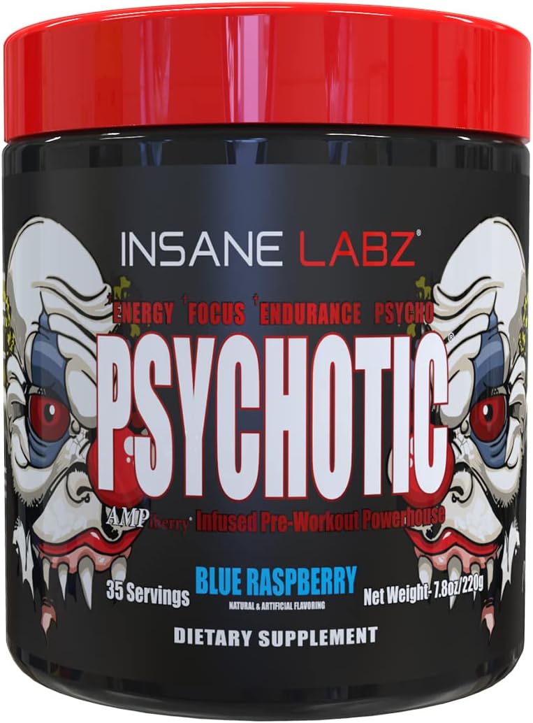Insane Labz Psychotic Pre Workout Powder for Extreme Energy
