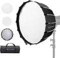 K&F CONCEPT 35x90cm Hexadecagon Parabolic Softbox - Smooth, Wide Light