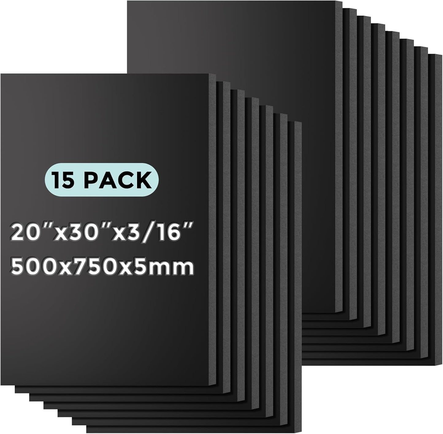 Premium Black Foam Core Boards for Art Crafts and Presentations