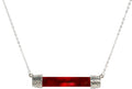 Bottoms Up Necklace Handmade Recycled Vintage Glass Sterling Silver