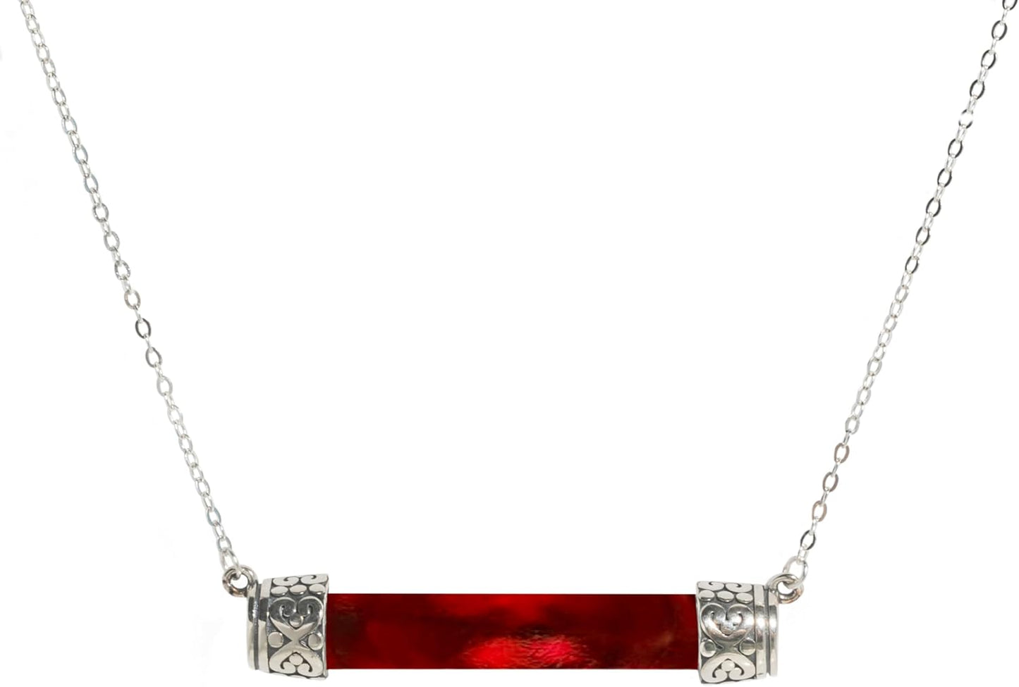 Handmade Bottoms Up Necklace with Recycled Vintage Glass