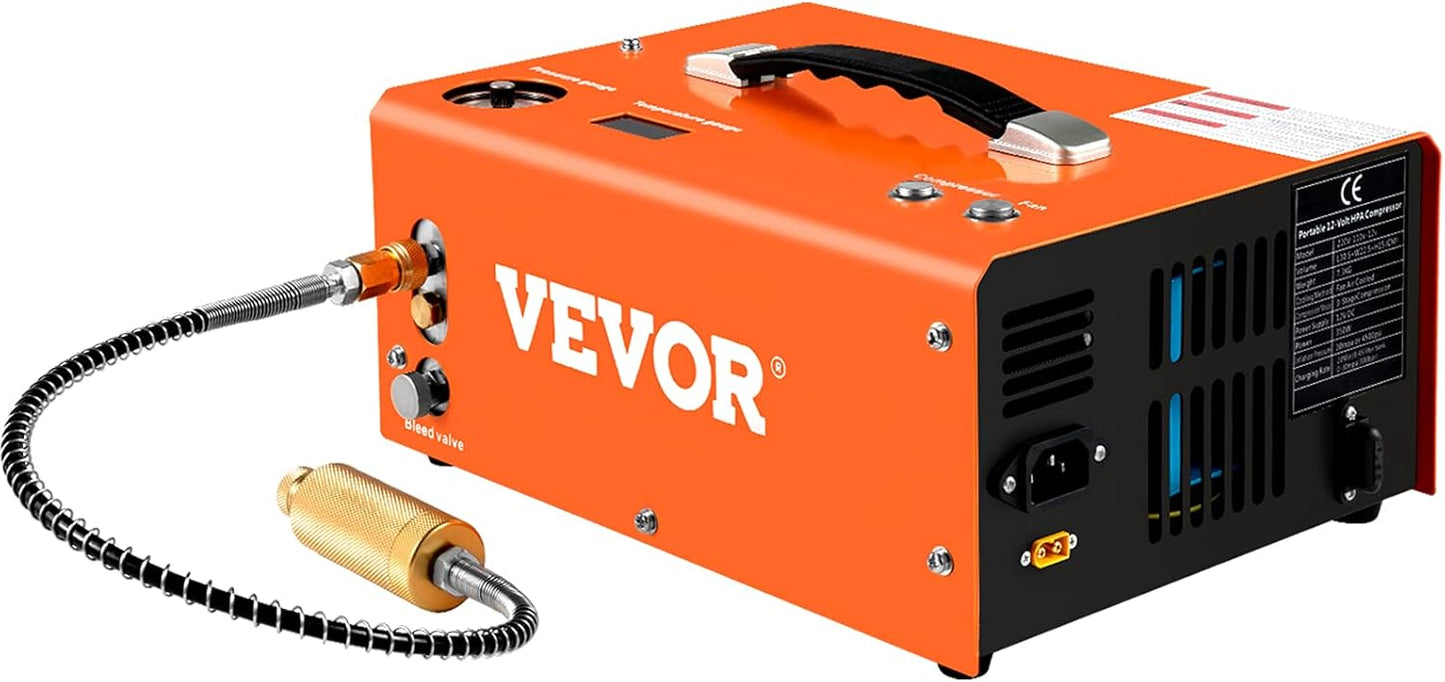 VEVOR PCP Air Compressor 4500PSI Portable for Airguns & Paintball